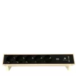 Bachmann Asztali elosztó + 5x aljzat + 2x USB-A töltő