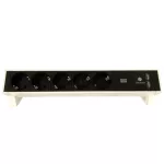 Bachmann Desk Power Strip – 5x Outlets + 2x USB-A Chargers