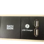Bachmann Asztali elosztó + 5x aljzat + 2x USB-A töltő