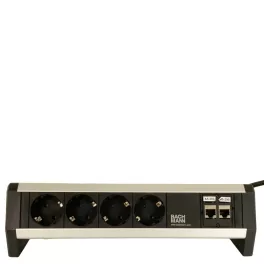 Bachmann Asztali elosztó + 4x aljzat + 2x RJ45 adatmodul