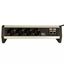   Bachmann Desk Power Strip – 4x Outlets + 2x RJ45 Data Modules