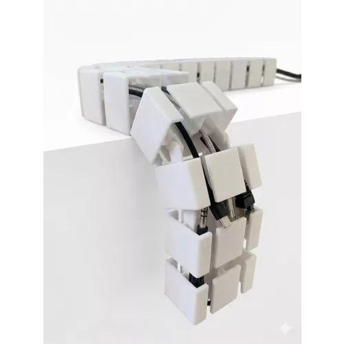 Új asztal alatti kábelrendező gerinc, 110 cm, fehér