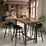 Black bar stool
