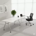 Fehér 160 x 80 cm 3 fős íróasztal sziget - sorolható