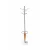 Grey Coat Rack — with Wood Inlay and Umbrella Stand