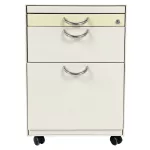 Fém irodai konténer, tároló - vaj színben