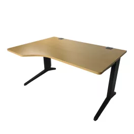 Steelcase 140 x 100 cm Bükk mintázatú íróasztal - bal
