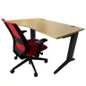 Steelcase 140 x 100 cm Bükk mintázatú íróasztal - bal