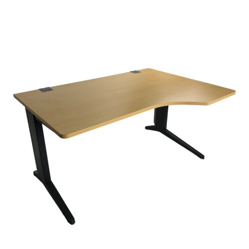 Steelcase 140 x 100 cm Bükk mintázatú íróasztal - jobb