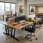 Steelcase 160 x 90 cm homorú íróasztal