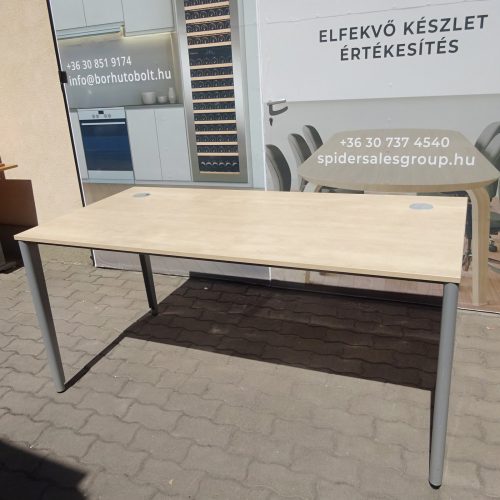 Techo desk in maple color - with gray legs - 160x80 cm