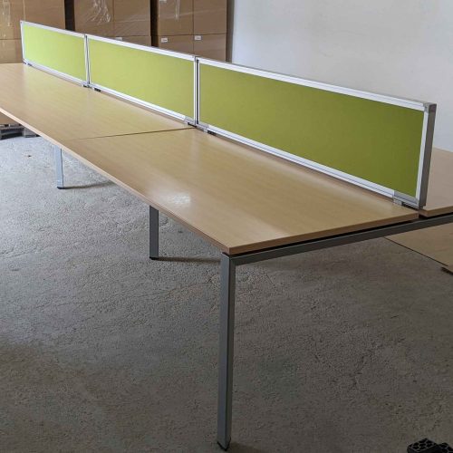 Steelcase 6 fős íróasztal sziget - 168x480 cm