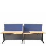 280 x 200 cm Steelcase íróasztal sziget - 4 fős