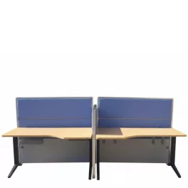 Steelcase 280 x 200 cm íróasztal sziget - 4 fős