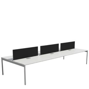 160 x 80 cm Haworth 6 fős munkaállomás, íróasztalsziget