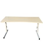 Steelcase 180 x 80 cm homorú juhar íróasztal – állítható magasságú