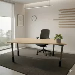 Kinnarps 160 x 80 cm íróasztal – jobbos kivitel