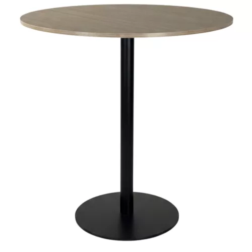 Pedrali kerek magasított tárgyalóasztal / bárasztal – fekete fém lábbal