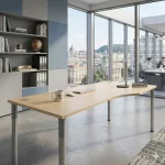 Neudoerfler 220 x 100 cm vezetői sarokasztal