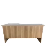 Tölgy színű 160 x 74 cm L-alakú irodai asztal