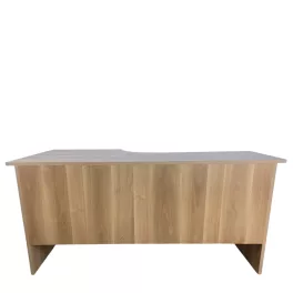 Tölgy színű 160 x 74 cm L-alakú irodai asztal