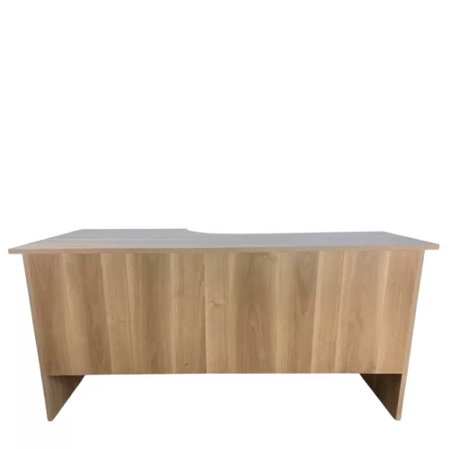 Tölgy színű 160 x 74 cm L-alakú irodai asztal