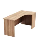 Tölgy színű 160 x 74 cm L-alakú irodai asztal