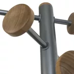 Alba króm állófogas fa gombokkal