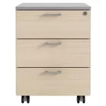 LAS irodai konténer, tároló - juhar-szürke színben