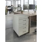 4 fiókos gurulós konténer – világos juhar színben