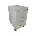 4 fiókos gurulós konténer – világos juhar színben