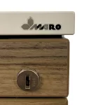 Maro gurulós irodai konténer – 4 fiókos, diófa hatású előlappal