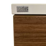 Sedus gurulós irodai konténer – 3 fiókos, diófa hatású előlappal