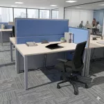 LAS asztali paraván — kék színű, 120 x 80 cm