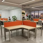 Piros színű asztali paraván — 2 méretben