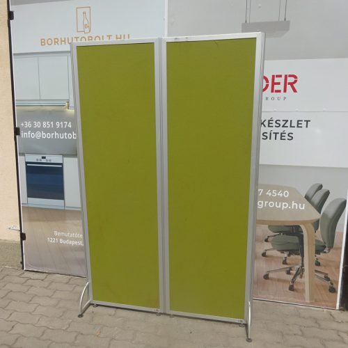 Steelcase álló paraván - zöld színű - széles