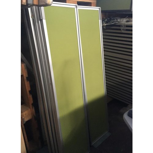 Steelcase asztali paraván zöld szövettel