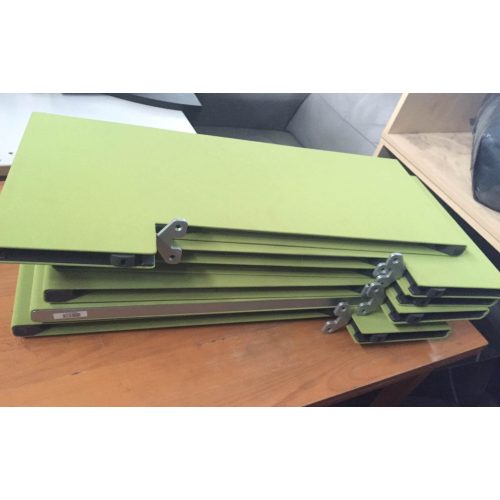 Steelcase asztali paraván zöld szövettel, rövid