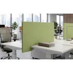 Steelcase asztali paraván — zöld szövettel