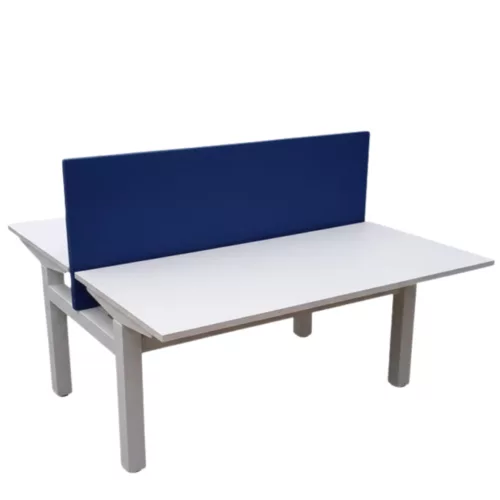 Kék színű asztali paraván — középre