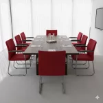 Piros Haworth tárgyalószék
