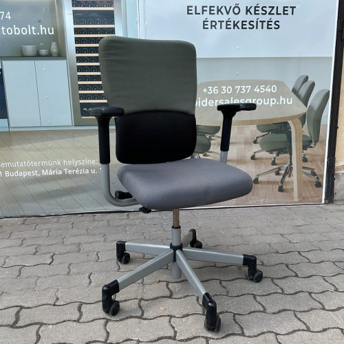 Steelcase Let's B forgószék szürke - zöld színben