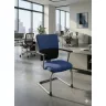 Steelcase szánkótalpas tárgyalószék, kék színben