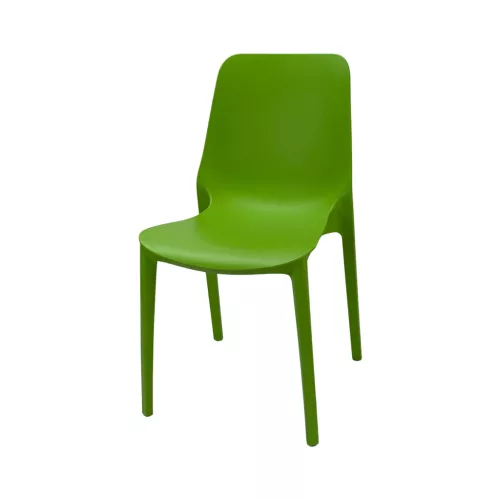 DUBLINO rakásolható műanyag szék zöld színben