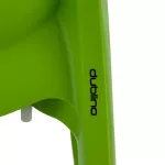 DUBLINO rakásolható műanyag szék zöld színben