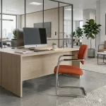 Narbutas Gamma piros színű tárgyalószék