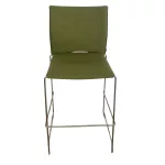 Profim zöld színű fémvázas kárpitozott bárszék