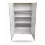 Ezüst-juhar kétajtós, polcos szekrény