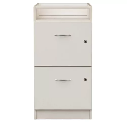 Off-White 2-Drawer Filing Cabinet