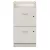 Off-White 2-Drawer Filing Cabinet